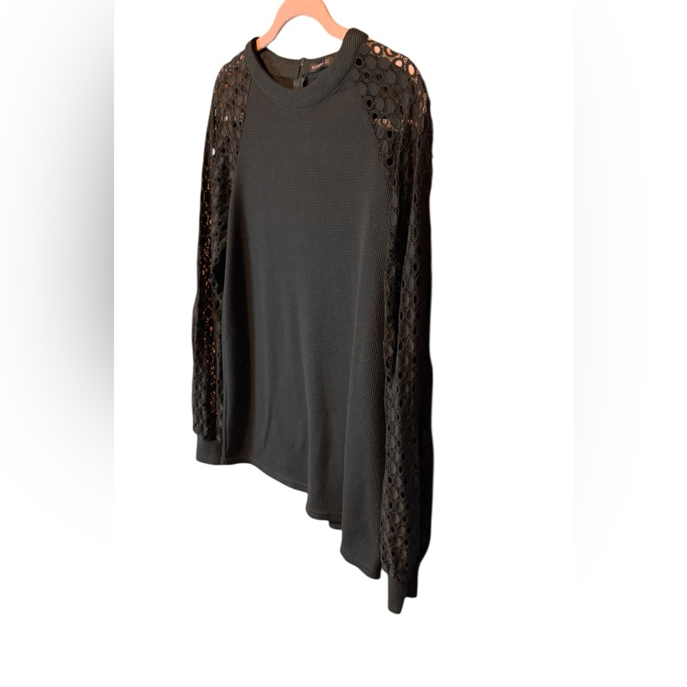MIHOLL Lace Long Shirt Hunter Green Size XL - Picture 6 of 6